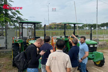 Survey traktor user di Pantai Indah Kapuk, Jakarta oleh principal DRAGONE SRL